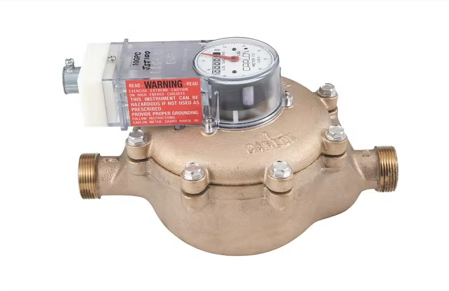 JSJ100 Carlon Electric Water Meter, JSJ Series, 1\" MNPT, 25 GPM CF